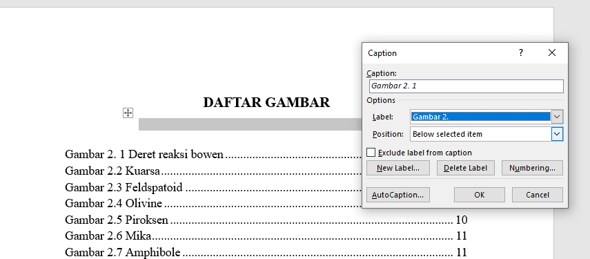 Trik Membuat Daftar Gambar dan Daftar Tabel di Word (Panduan Lengkap Anti Ribet)